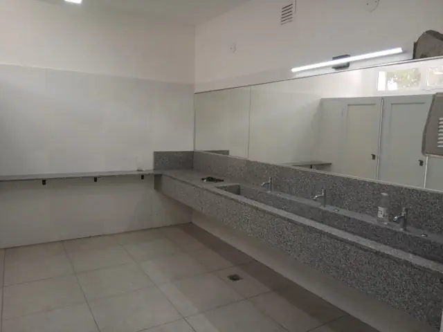 Mesada, estante y espejo corrido